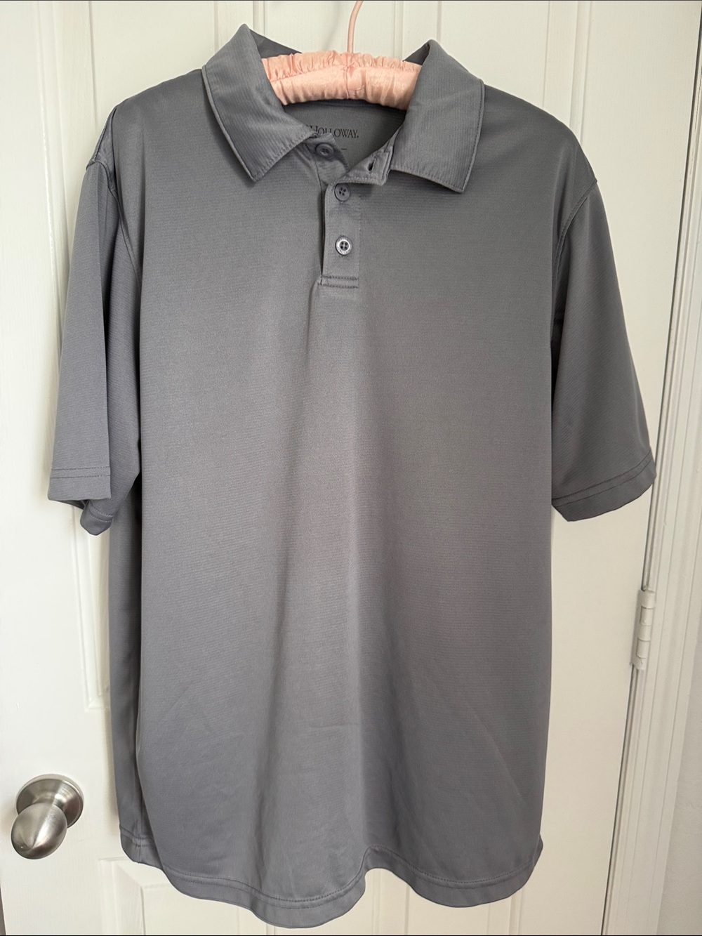 Holloway Men's Gray Polo Shirt - Classic Short Sleeve